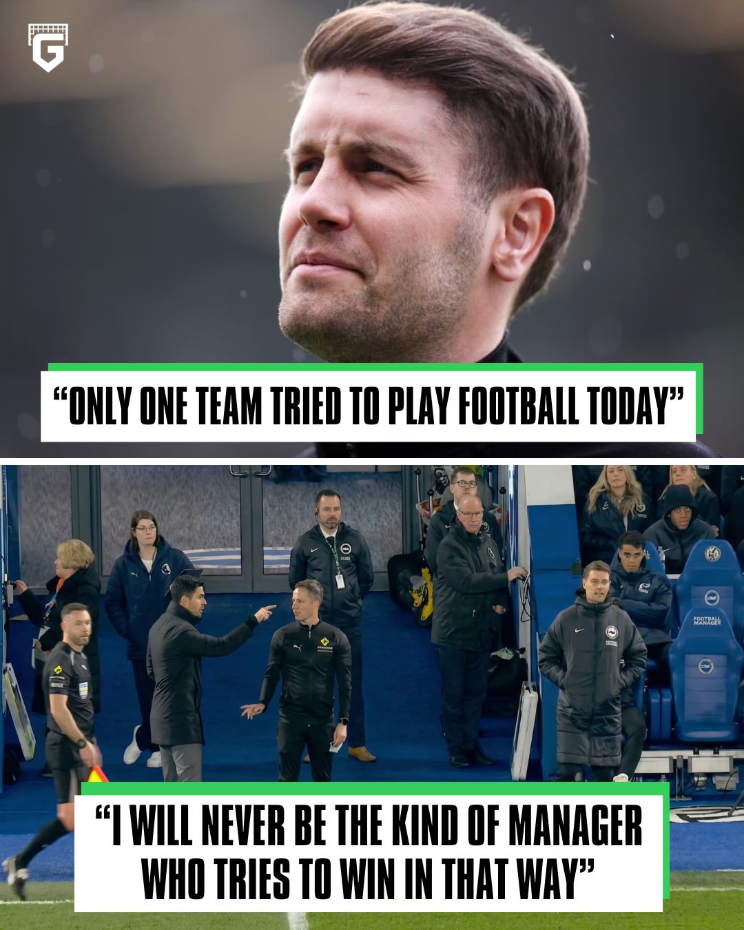 It’s looking like Arsenal’s league to win at the moment following their 1-0 win over Brighton and Man City’s draw with Nottingham Forest 😤

🗣 Fabian Hurzeler (Brighton manager) after losing to Arsenal: “There was only one team that tried to play football tonight.”

“I will never be the kind of manager who tries to win it that way.”

“The Premier League has to make clearer rules for time wasting, because they have to protect the referees.”

Arteta’s response: “What a surprise...” 😳

Mikel Arteta’s Arsenal are now 7 points clear of second place Manchester City 💡