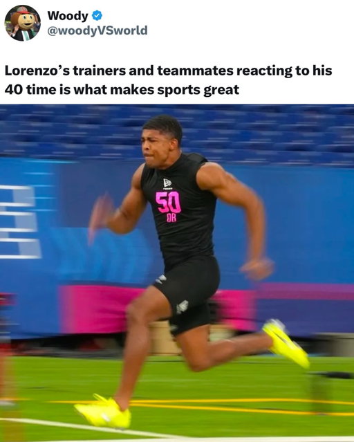 This gave me chills. Lorenzo Styles Jr. 🔥

(Les7spellman/X, @nfl)
#nflcombine #nfl #nflhighlights #40yarddash