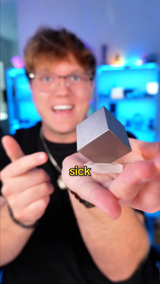 I just got a 1.5” Tungsten cube, and your brain literally cannot comprehend how heavy this tiny thing is. It feels like it’s magnetized to the floor! I even accidentally dropped it right on my phone while filming (thank god for good screen protectors 😅). 

If this reel gets 100,000 likes, I’m buying the giant 4-inch version. What should I test it against next? 👇

.
.
.
#tech #gadget #tungstencube #science #viral
