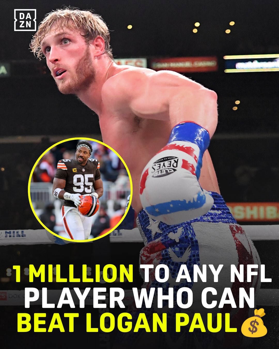 What NFL player should Logan Paul fight 👀🏈