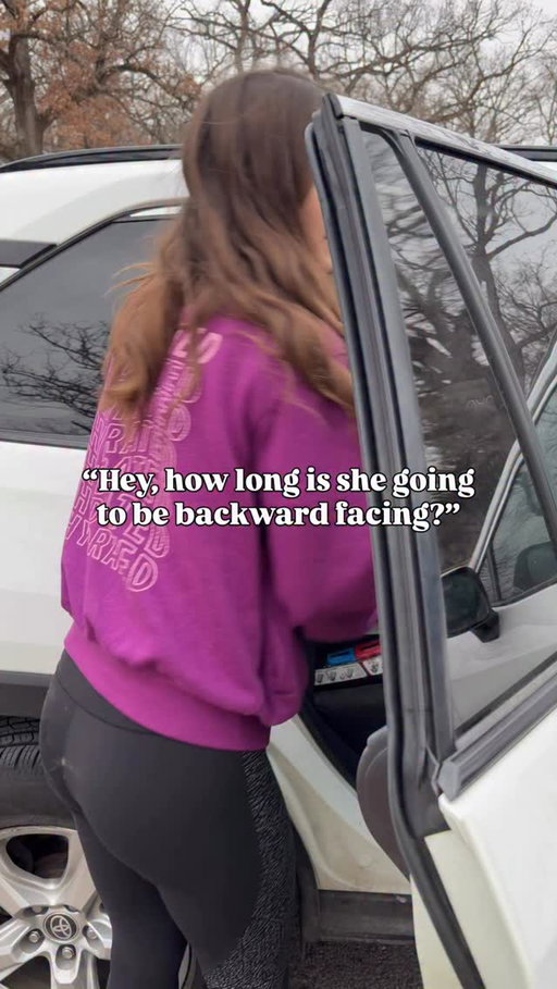 My 4-year-old still rear faces in her car seat. And she will until she outgrows it (meaning hits the weight or height limit). 

Most people don’t realize that rear facing is actually the safest position for kids for as long as their seat allows, because their neck and spine are still developing.

Forward facing too early puts a lot more force on their neck during a crash.

Every family makes their own choices, but for us this one felt like an easy decision.

Curious what everyone else does —
when did your kids turn forward facing?

#rearfacing #momlife #momsofinstagram #relatablemom #crunchymama