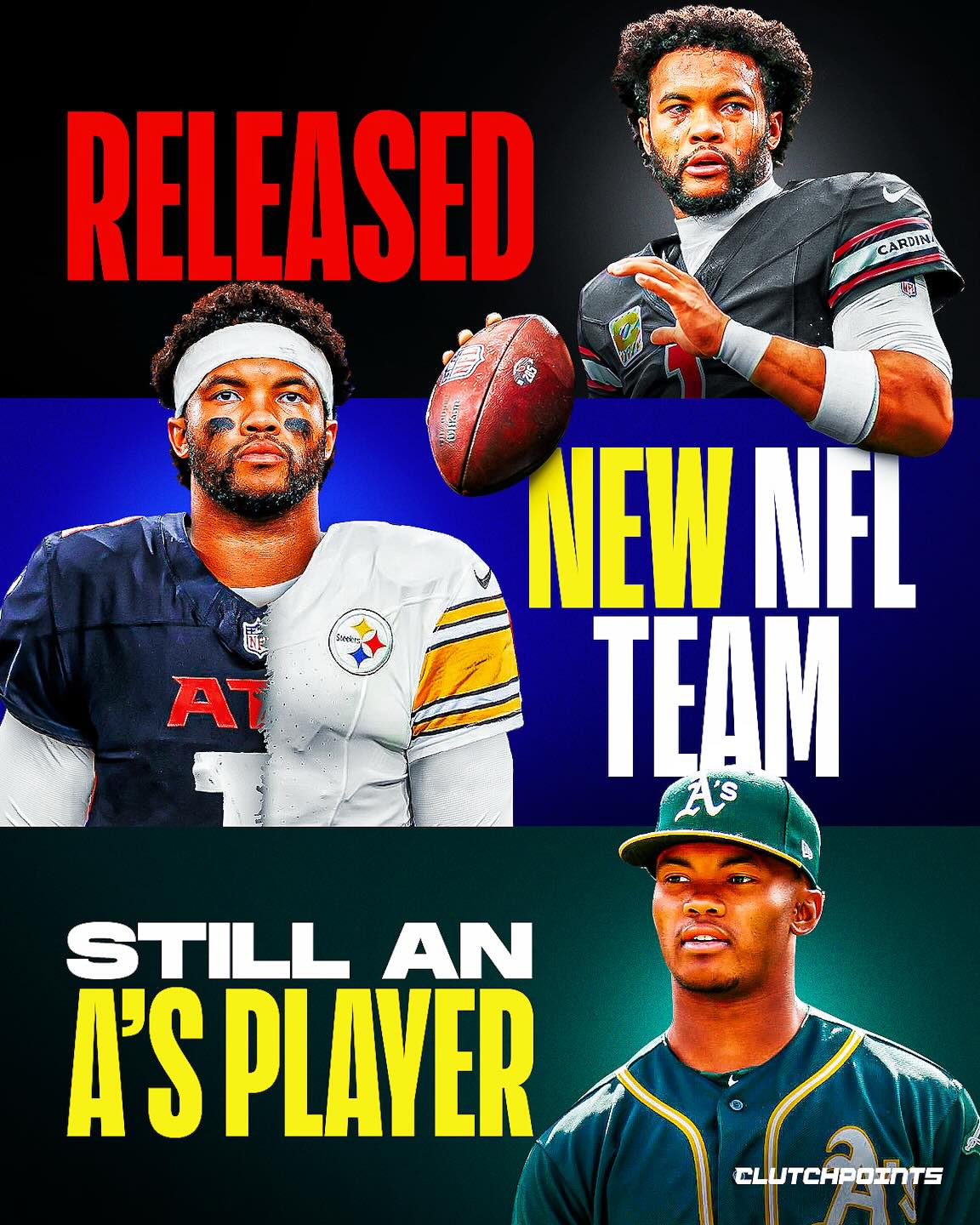 Most people assume Kyler Murray will land with another NFL team quickly after being released by the Cardinals.

But there’s a wild alternative.

Baseball. 

The Athletics still hold Murray’s MLB rights after taking him 9th overall in the 2018 draft. 

And their GM David Forst basically said the door is wide open if Kyler ever wants to play baseball. 

So technically, the A’s are waiting if he decides he’s tired of getting chased by 300-pound pass rushers. 

And let’s not pretend he can’t play. 

At the University of Oklahoma, Murray hit .296 with 10 HR in his final baseball season before going all-in on football and winning the Heisman Trophy. 

Not exactly a bad fallback career. 

But let’s be real, the second the NFL free agency opens, QB-needy teams like the Falcons, Vikings, or Jets will start going after him.

But the fact that an MLB front office is publicly saying, “yeah, we’d take him back”? 

That’s where things get interesting.
