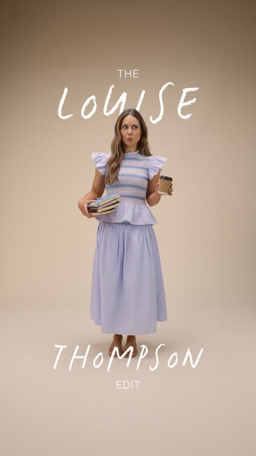I wanted this edit to feel like a spring wardrobe that fits into real days, not just special ones. I’m petite, my life is always moving and I wanted clothes that bring a bit of confidence and fun to getting dressed. So I picked the pieces I go back to again and again: co-ords that make everything feel easy, softly structured tailoring for the “walk into the room” moments and dresses that give you that little lift the second you put them on. And I made sure the styles I love are available in petite too, so you’re not thinking about hems, sleeves, or “I’ll get it altered” later.

It’s for the school run to the last minute plan, the “I’ve got loads on” days and the “no plans but I’m dressing up anyway” ones. Calm when you want it, joyful chaos when it finds you. L x