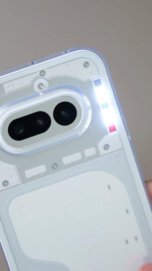 The Nothing Phone 4a is here! Nothing continues their good design with lights for notifications -- that red tally light for recording video is always a nice touch in particular. 

#Nothing #nothingphone #nothingphone4a #nothingheadphones #unboxing @nothing
