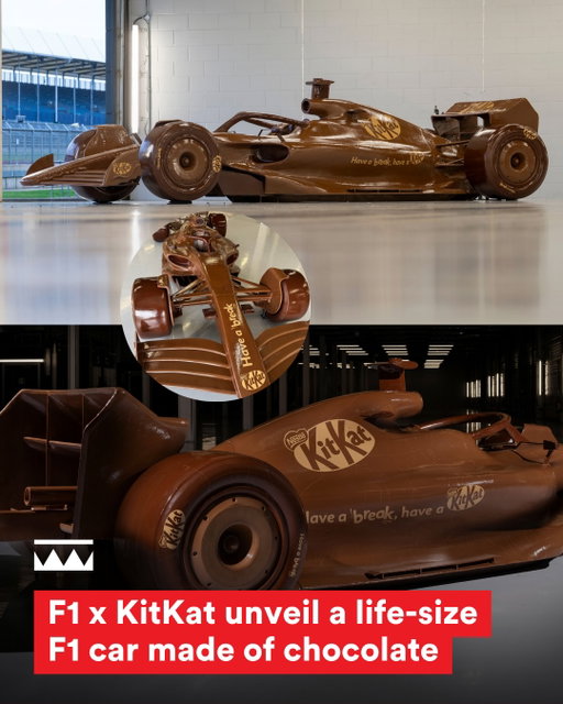 This race car is made entirely from @kitkat chocolate 🤯👏🍫

To celebrate KitKat being the official sponsor of F1, this life-sized car has just been unveiled at Silverstone. 

@kitkat told The Drum that the campaign aims to highlight KitKat’s long-standing message about the importance of taking a break, using the high-pressure F1 pit stop as a symbol to remind fans that even the fastest drivers need time to recharge. The brand also aims to bring the excitement of F1 to shoppers across the country and make every “F1 break” part of the fan experience.

#f1 #silverstone #kitkat #billymonger #brand