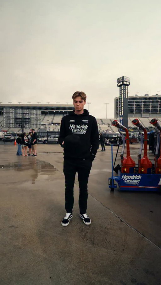A new driver hat is now available. 👀

Make sure to pick up Corey Day’s black @hendrickcars look at the Hendrick Motorsports trackside merch haulers.