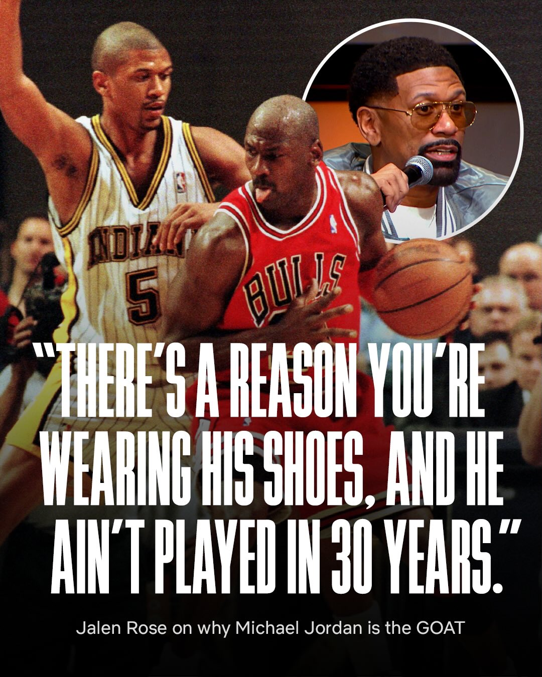Jalen Rose says Michael Jordan is still the 🐐
Watch Joe and Jada, now on Netflix

#nba #basketball #michaeljordan