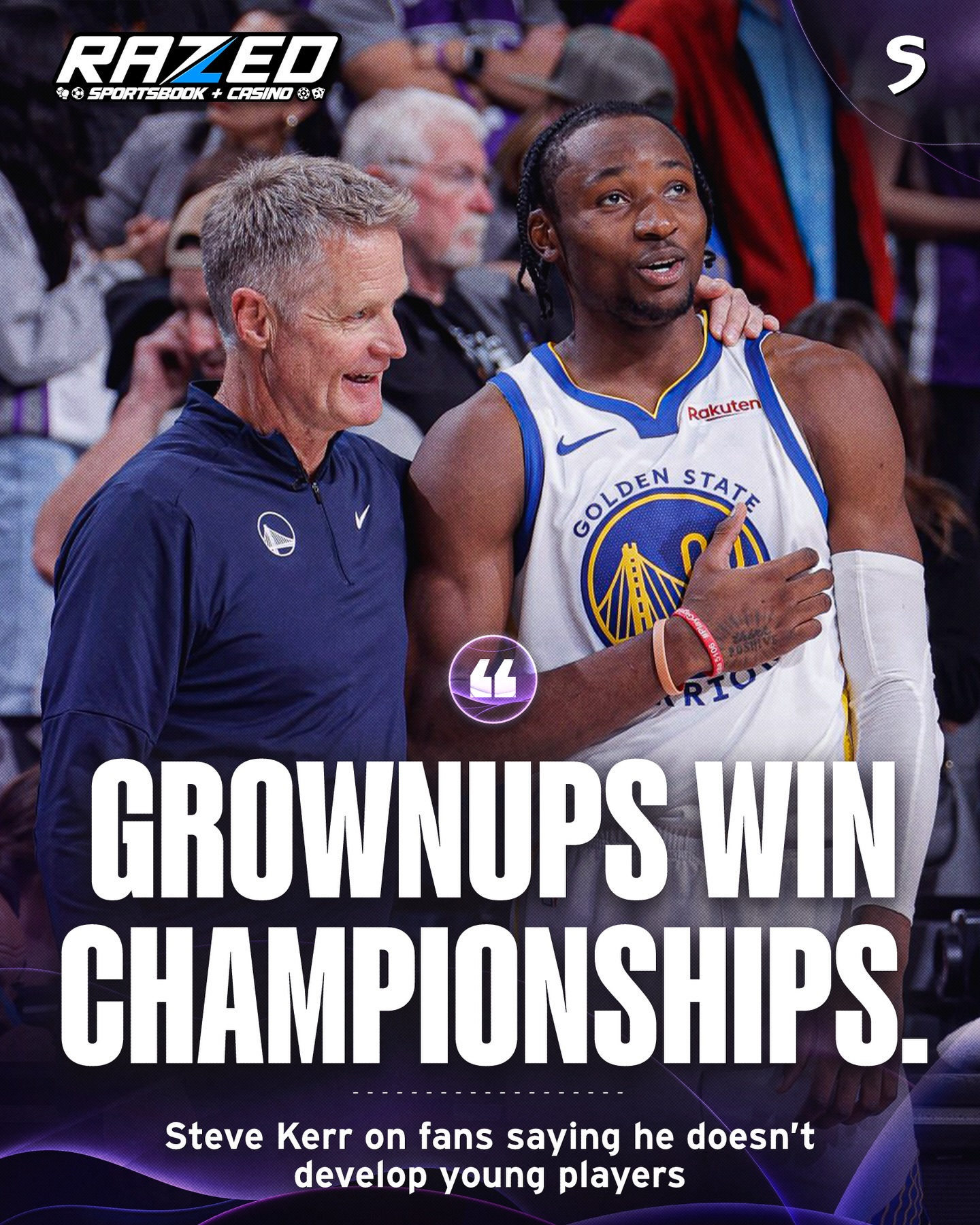 Steve Kerr defends himself for not playing Jonathan Kuminga 👀

(h/t @fullcourtpass_ )