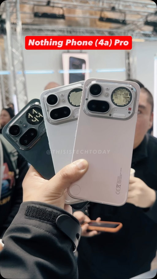 The @nothing Phone (4a) Pro is here, and it once again changes things up in terms of design with a more minimal body. The transparent elements aren’t gone, but concentrated to the camera bar. It’s also their thinnest phone yet because it uses aluminum for the body. What stands out most is the third color option, Pink, which is a nice subtle color that I like a lot!

The Nothing Phone (4a) Pro has a 10-Bit 6.83” flexible AMOLED display with up to 144Hz refresh rate, 2.160 PWM, and 5,000 nits of peak brightness.

It’s powered by the @snapdragonofficial 7 Gen 4 Processor, has 12GB of RAM, 256GB of Storage, and a 5,080 mAh battery.

The triple camera system consists of a 50MP Main and Tele, a 8MP Ultra-wide, and a 32MP Front-Facing Camera.

What do you think of the design of the Nothing Phone (4a) Pro, and which color is your favorite?

#nothingphone #phone4apro #nothingphone4apro #android #productdesign