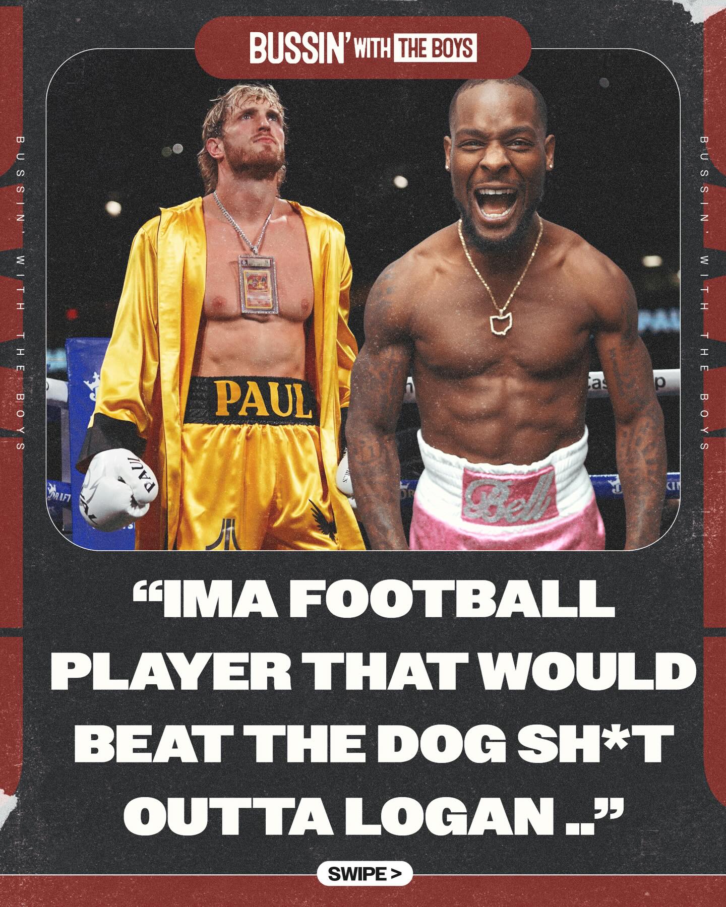 Logan Paul is offering $1M to any NFL player who can beat him in the ring… and Le’Veon Bell had something to say about it.