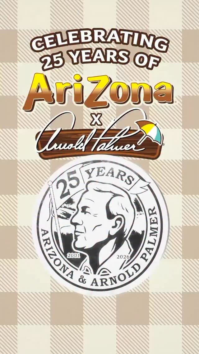 Cheers to 25 years of AriZona x Arnold Palmer