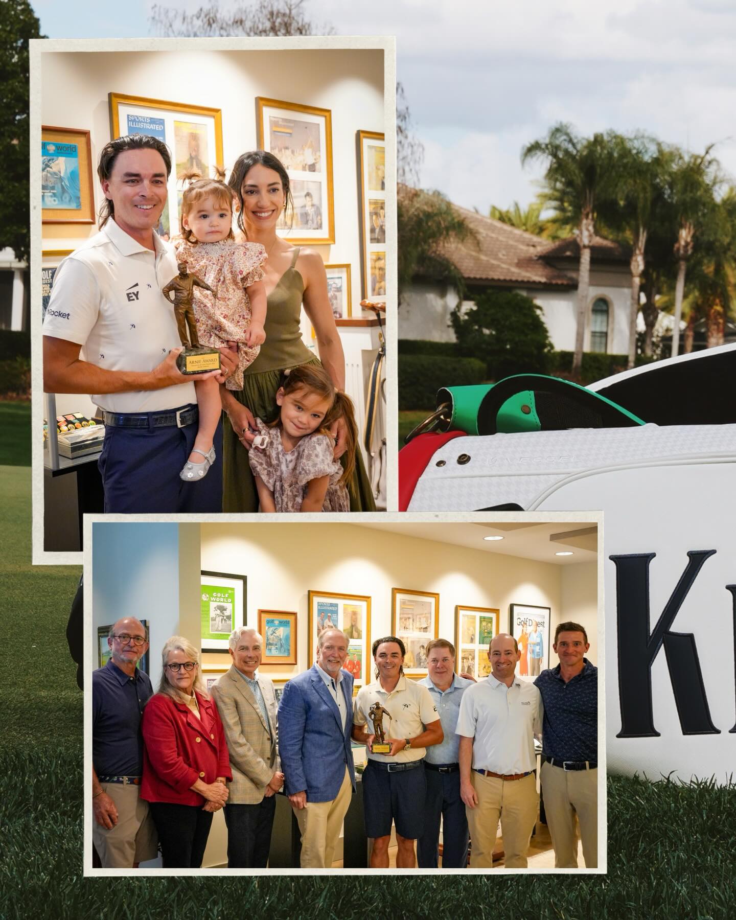 Congratulations to 2026 @golfdigest Arnie Award winner @rickiefowler 

Sam Saunders, Arnold Palmer’s grandson, put it best: “Rickie thinks about the game holistically instead of just ‘what it can do for him,’ just as my granddad did. He carries that torch very well.”