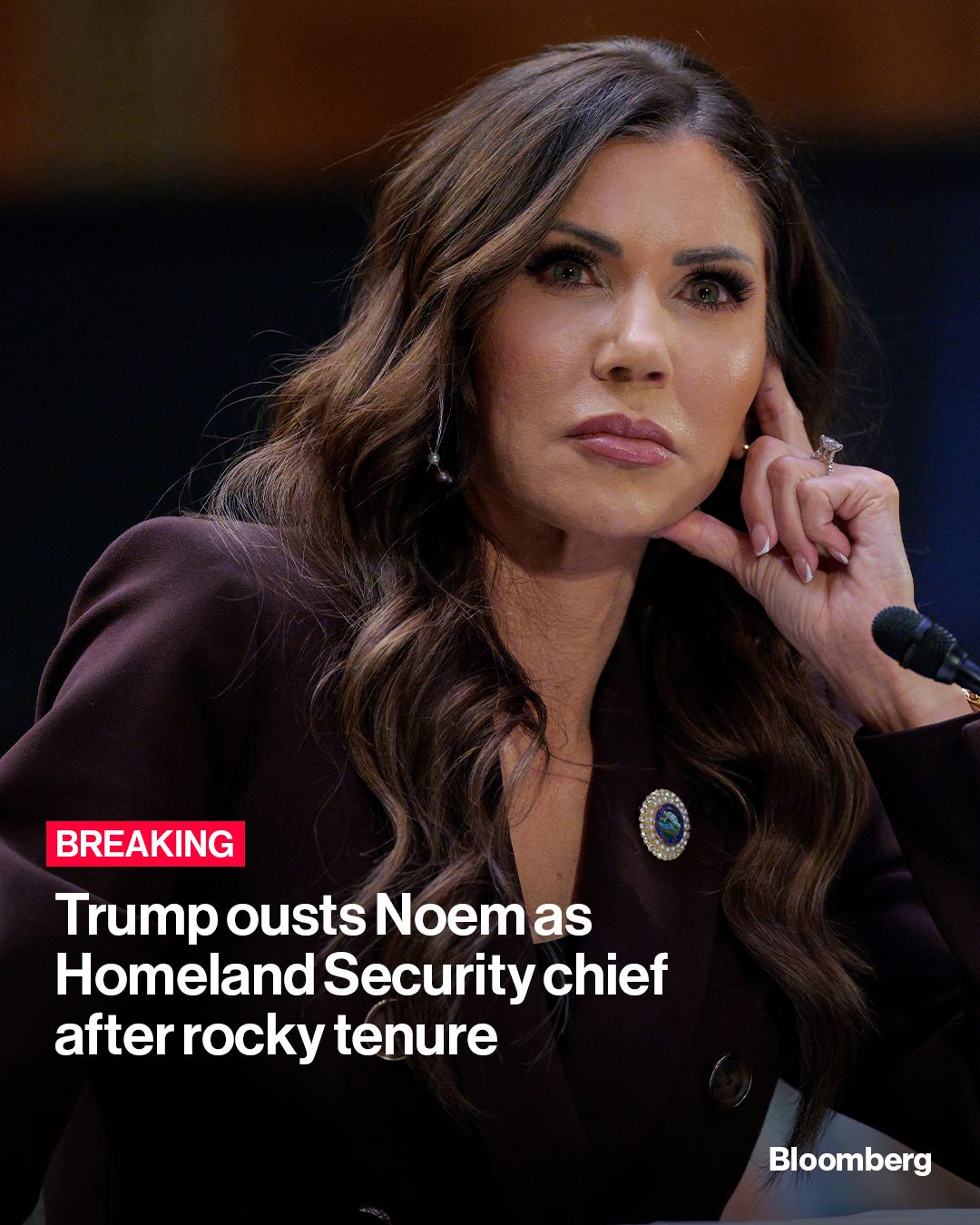 President Donald Trump is removing Kristi Noem as Homeland Security secretary and announced he would replace her with Oklahoma Senator Markwayne Mullin.

Noem had been a loyal lieutenant to Trump during his second term in office, but a number of blunders have led to political headaches and negative press for the administration. Tap the link in our bio to read more.

📷: Chip Somodevilla/Getty Images