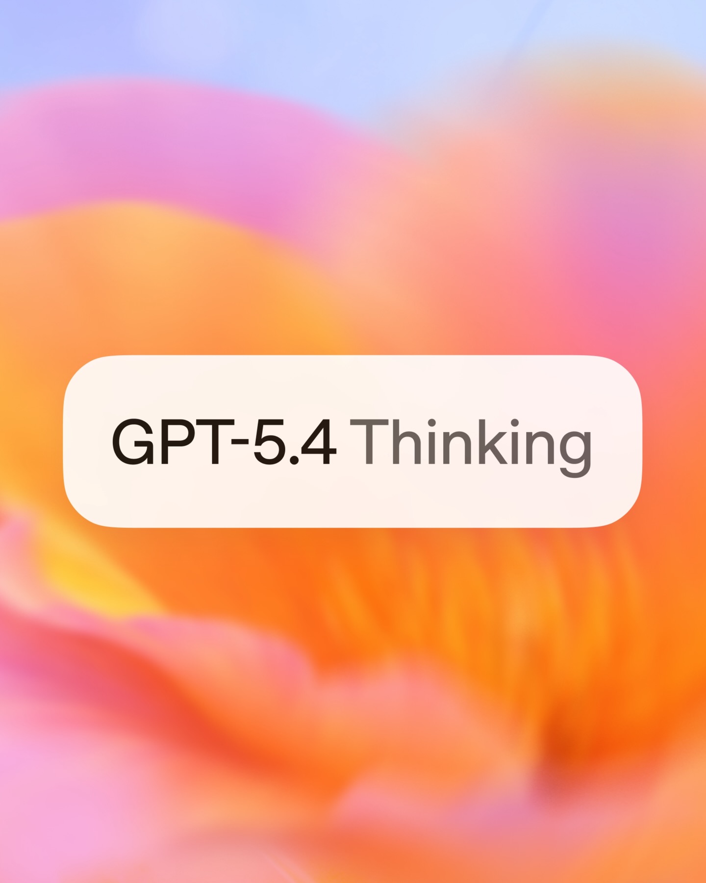 Say hello to GPT-5.4—our new model that brings our advances in reasoning, coding, and agentic workflows into one frontier model.

GPT‑5.4 is our most capable and efficient frontier model for professional work. It incorporates the industry-leading coding capabilities of GPT‑5.3‑Codex⁠ while improving how the model works across tools, software environments, and professional tasks involving spreadsheets, presentations, and documents.

In ChatGPT, GPT-5.4 Thinking has improved deep web research, better context retention when it thinks for longer—and oh—you can now interrupt the model and add instructions or steer its direction mid-response.

In Codex and the API, GPT-5.4 is the first general purpose model we’ve released with native, state-of-the-art computer-use capabilities. It supports up to 1M tokens of context and is our most token efficient reasoning model yet.

GPT-5.4 Thinking and Pro are rolling out gradually starting today across ChatGPT, the API, and Codex.

Steering is available this week on Android and web. iOS coming soon.