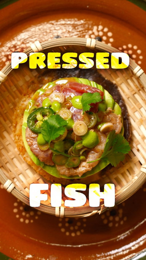do i have permission to smash ? comment “smash” and ill send you this recipe. pressed fish tostada and a refreshing salsa ranchero.