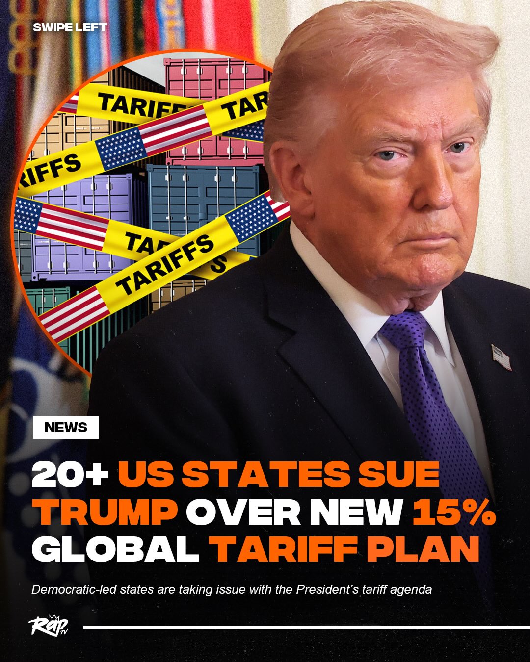 President Trump is being sued by over 20 US states‼️

These Democratic-led states claim that Trump’s new tariff laws are illegal, similar to the ones that were previously struck down by the Supreme Court. The Independent reports that the lawsuit was filed in the U.S. International Court of Trade in Manhattan.

What do y’all think about this⁉️