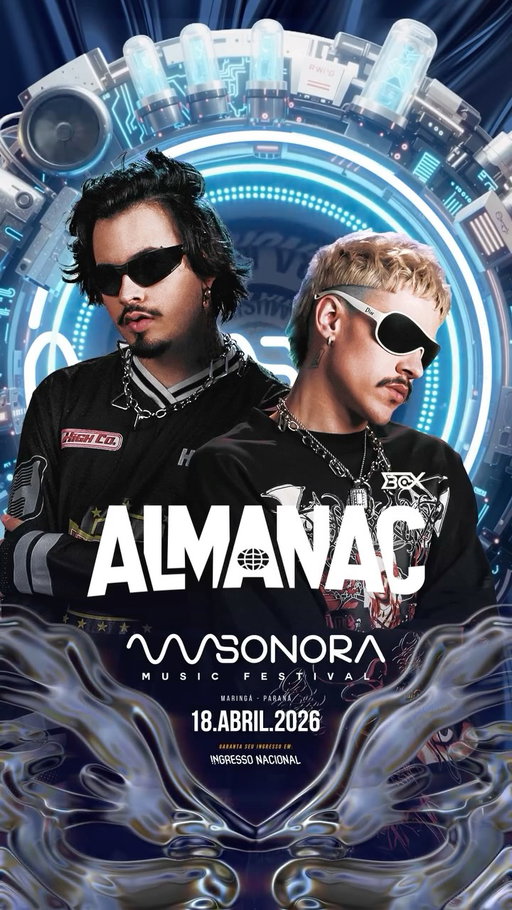 🌊🏄🏿‍♂️A nossa segunda atração atração confirmada! 

@duoalmanac  é a expressão criativa de dois jovens produtores musicais, Dave e Lester. A jornada começou em 2015, em Lagoa da Prata, uma pequena cidade de 50 mil habitantes no interior de Minas Gerais. O que nasceu como um sonho local rapidamente evoluiu para um projeto de alcance nacional.
Além de integrarem o seleto casting da HUB Records, a maior gravadora de música eletrônica da América Latina, seus hits já receberam suporte de estrelas globais como Martin Garrix, Diplo, Tiësto, Alesso, Oliver Heldens, R3HAB e ACRAZE. A dupla também realizou lançamentos recentes pelas renomadas gravadoras CONFESSION, de Tchami, e HEXAGON, de Don Diablo.
Almanac já se apresentou em palcos da Europa e da África. Além da carreira artística, o Almanac é dono da GIBI Label, uma gravadora dedicada a renovar e trazer novas ideias para a cena eletrônica. A GIBI também atua no desenvolvimento de novos talentos, impulsionando artistas em início de carreira a se destacarem no mercado.

O baile está ficando como?🔥

🔁 Curtiu? Então encaminha para a sua melhor companhia ou marque nos comentários aquele seu amigo que ama🔥

// ENTRE NO AGORA!

📲 Adquira seu ingresso 
🎟️Com nossos comissários sem taxa 
🌎 Pelo site da ingresso nacional, link na descrição

#almanac #timeisnow #entrenoagora #sonora2026