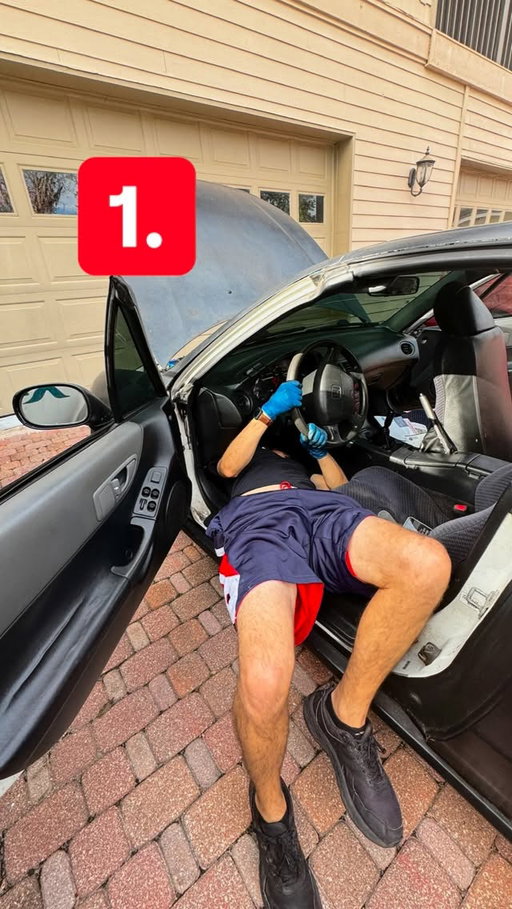 Still haven’t found a good position for working under the dash 🤷‍♂️ 
#ChrisFix