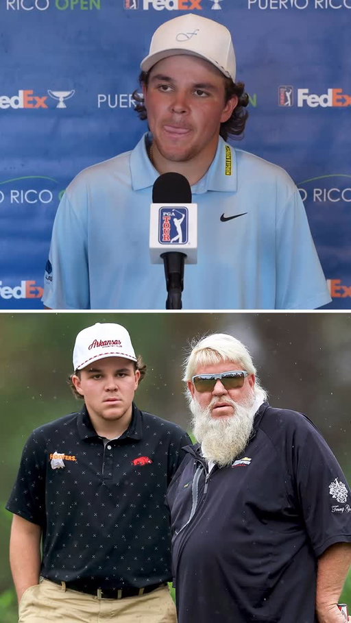 Like father, like son. 
After the opening round of his PGA Tour pro debut, John Daly II says he’s headed straight to the beach. He is currently T5 at the Puerto Rico Open.