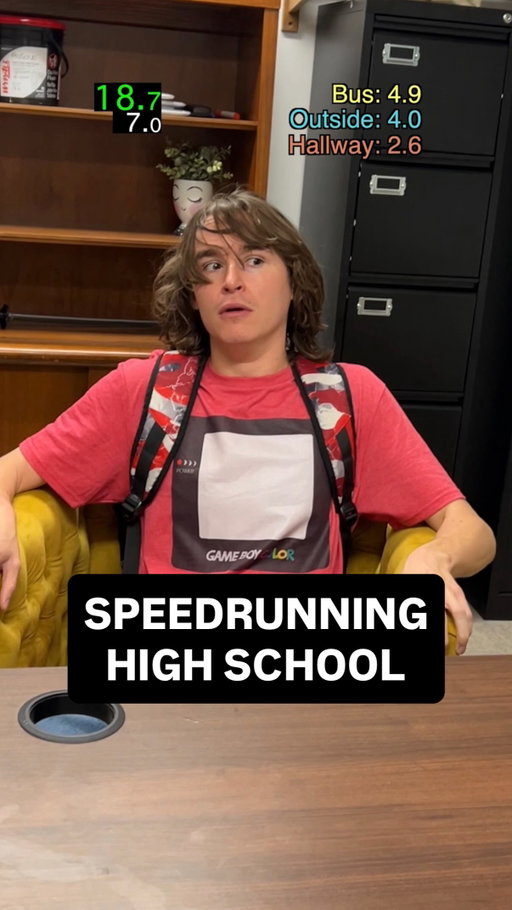 New record alert #americanhighshorts #speedrun #videogames #gamer #highschool