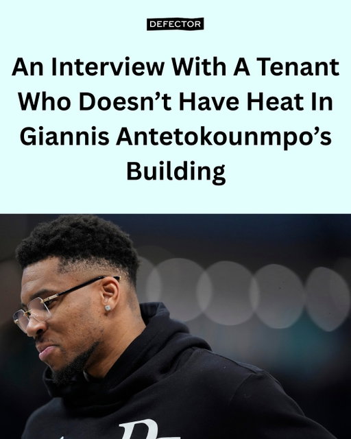 Here's what it's like to have a top-three NBA player as your Brooklyn landlord, while having no heat, after one of the biggest blizzards in recent memory.

Read the full interview with Giannis Antetokounmpo's tenant at Defector.