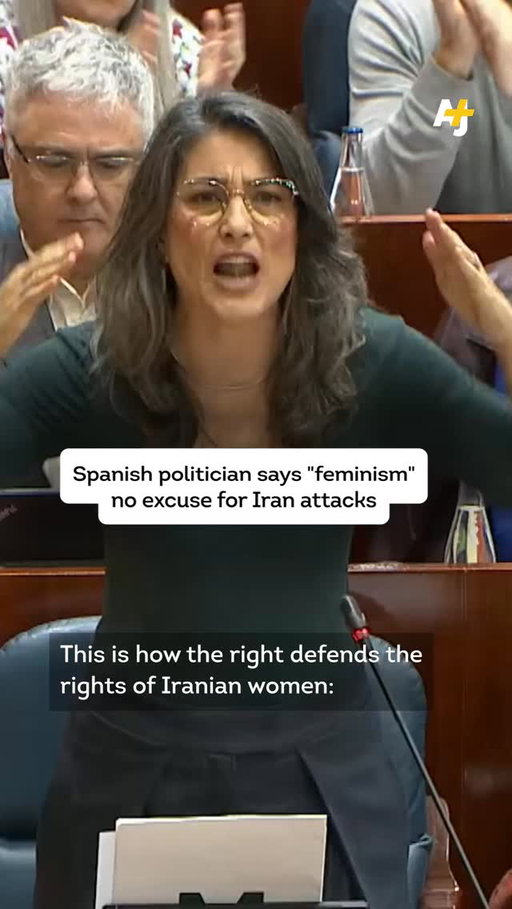 “This is how the right defends the rights of Iranian women: by celebrating the murder of 160 girls.” ⁣
 ⁣
Spanish politician Manuela Bergerot called out the hypocrisy in using feminist rhetoric to support the U.S. and Israeli bombing of Iran.⁣
⁣
#Spain #ManuelaBergerot #Iran #MasMadrid #PopularParty