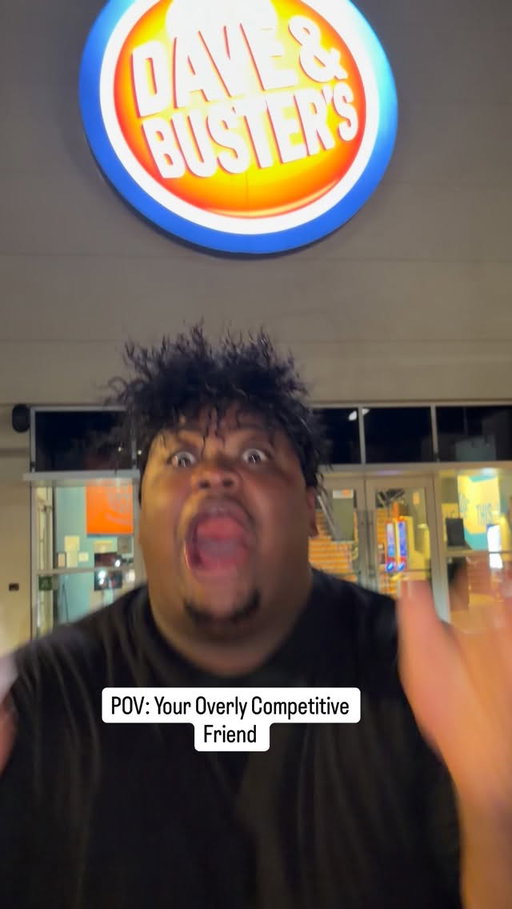 POV: Your overly competitive friend found heaven… and it’s 60 days at @daveandbusters #whatthefun #ad