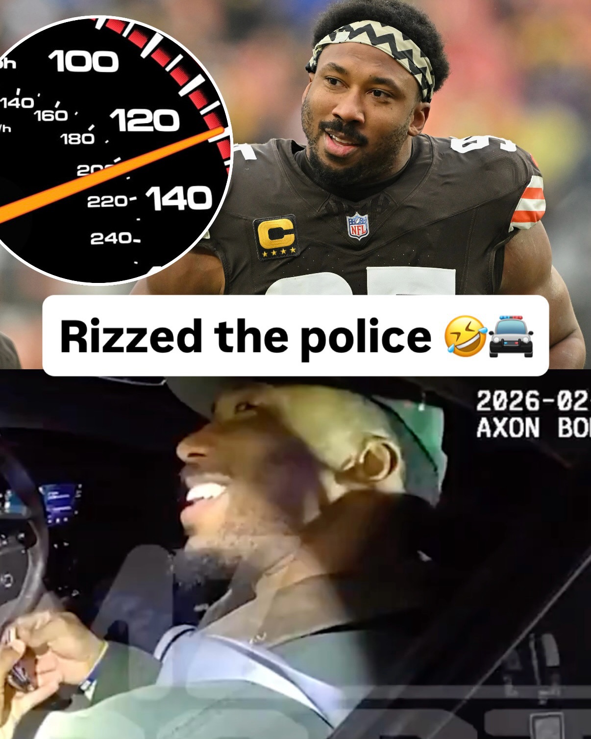 Myles Garrett knew what he was doing 😭

#nfl #clevelandbrowns #mylesgarret