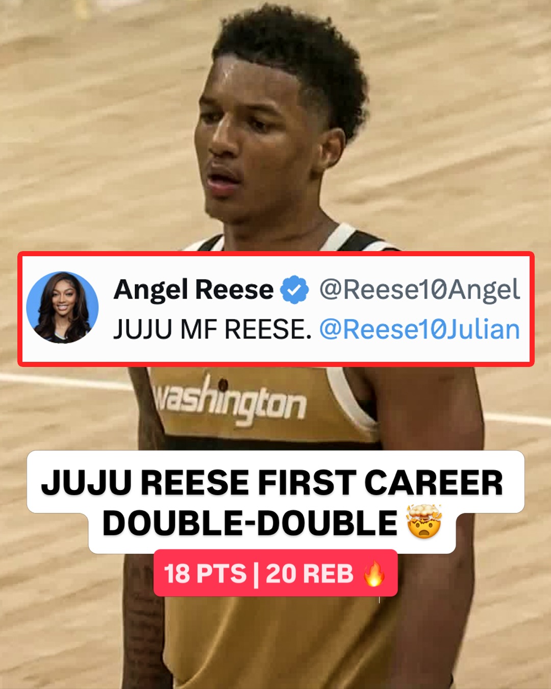 Angel Reese’s brother, Julian Reese, was HOOPING against the Jazz 🔥