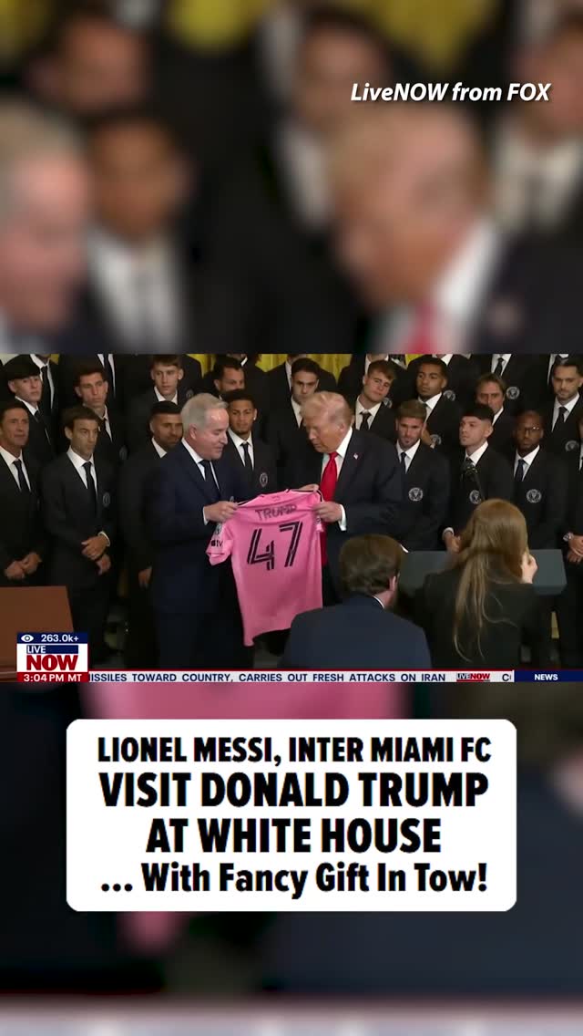 Lionel Messi and his Inter Miami FC teammates spent Thursday afternoon at the White House, celebrating their 2025 MLS Cup win with President Trump!