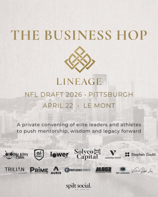 The pick is in... 📈🏈

Announcing...The Business Hop: LINEAGE in Pittsburgh, PA!

LINEAGE is a private mentorship convening held at the world’s most consequential sporting moments.

This April, during 2026 @NFL Draft Week in Pittsburgh, we are bringing together a carefully curated group of elite athletes, operators, investors, family offices, and brands for a high-caliber evening focused on mentorship, opportunity, and legacy.

LINEAGE builds on everything that has made the Business Hop special - intentional community, meaningful dialogue, and authentic relationships - while introducing a new dimension: the intersection of sport, business, capital, and culture.

At the core of LINEAGE is the same philosophy that has defined the Business Hop from the beginning - creating environments where wisdom is transferred, not broadcast.

Event Details:
Date: Wednesday, April 22, 2026
Location: Le Mont Restaurant - Pittsburgh, PA
Schedule:
4:30 PM – 5:00 PM | Check-In
 5:00 PM – 6:30 PM | Hop Rotations
 6:45 PM – 7:30 PM | Featured Panel & Keynote Speaker
 8:00 PM | Close of Event

If you believe in mentorship, collaboration, and building something meaningful beyond the game, we invite you to join us.

Apply now to secure your place in the room and help push legacy forward in Pittsburgh!

#FillYourCup #BusinessHop #Networking #NFLDraft #Pittsburgh