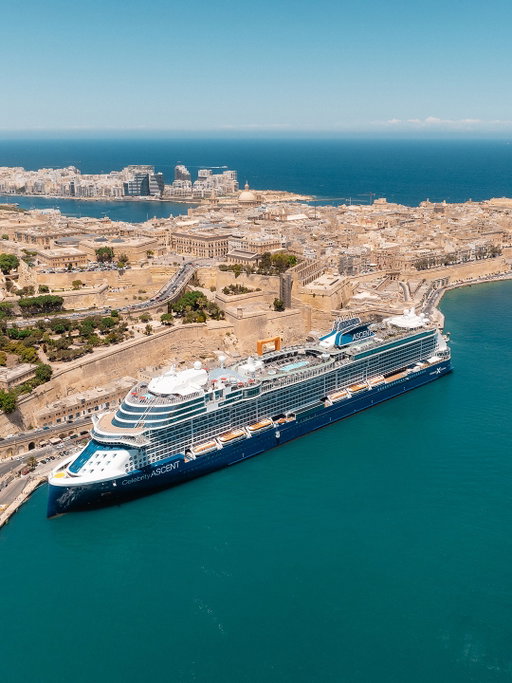 Celebrity Ascent looking pretty outside of Valletta's maritime walls 🤩​

Who's ready for Euro summer?