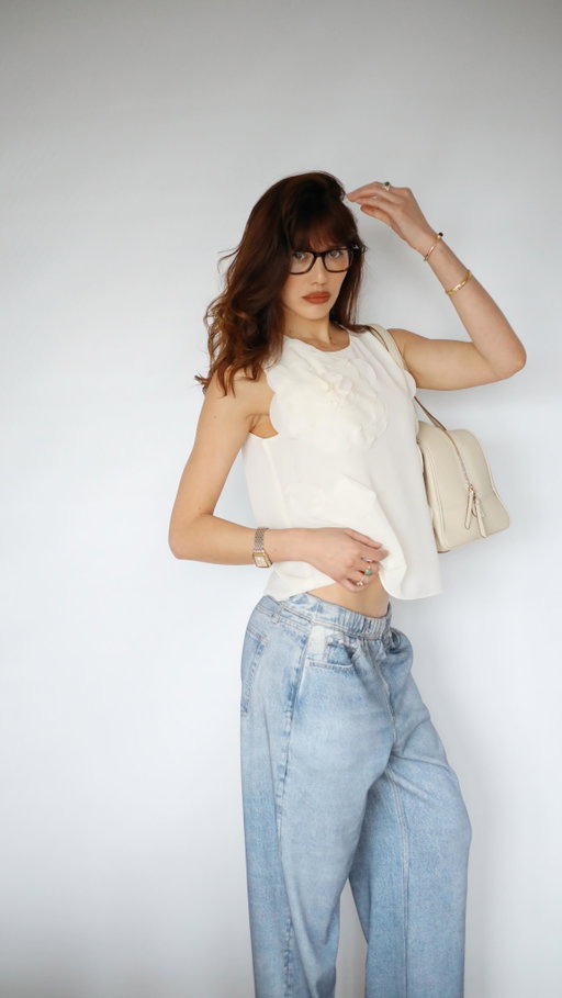 Exciting news! Tune into @hsn today at 1pm and 5pm EST to shop Parisian essentials from @ellecollections_us like this elevated version of the classic tank, most comfortable take on the wide leg jean, and statement pleated dress! It all makes me so excited to go back to France. #LoveHSN #ELLEcollections #ad