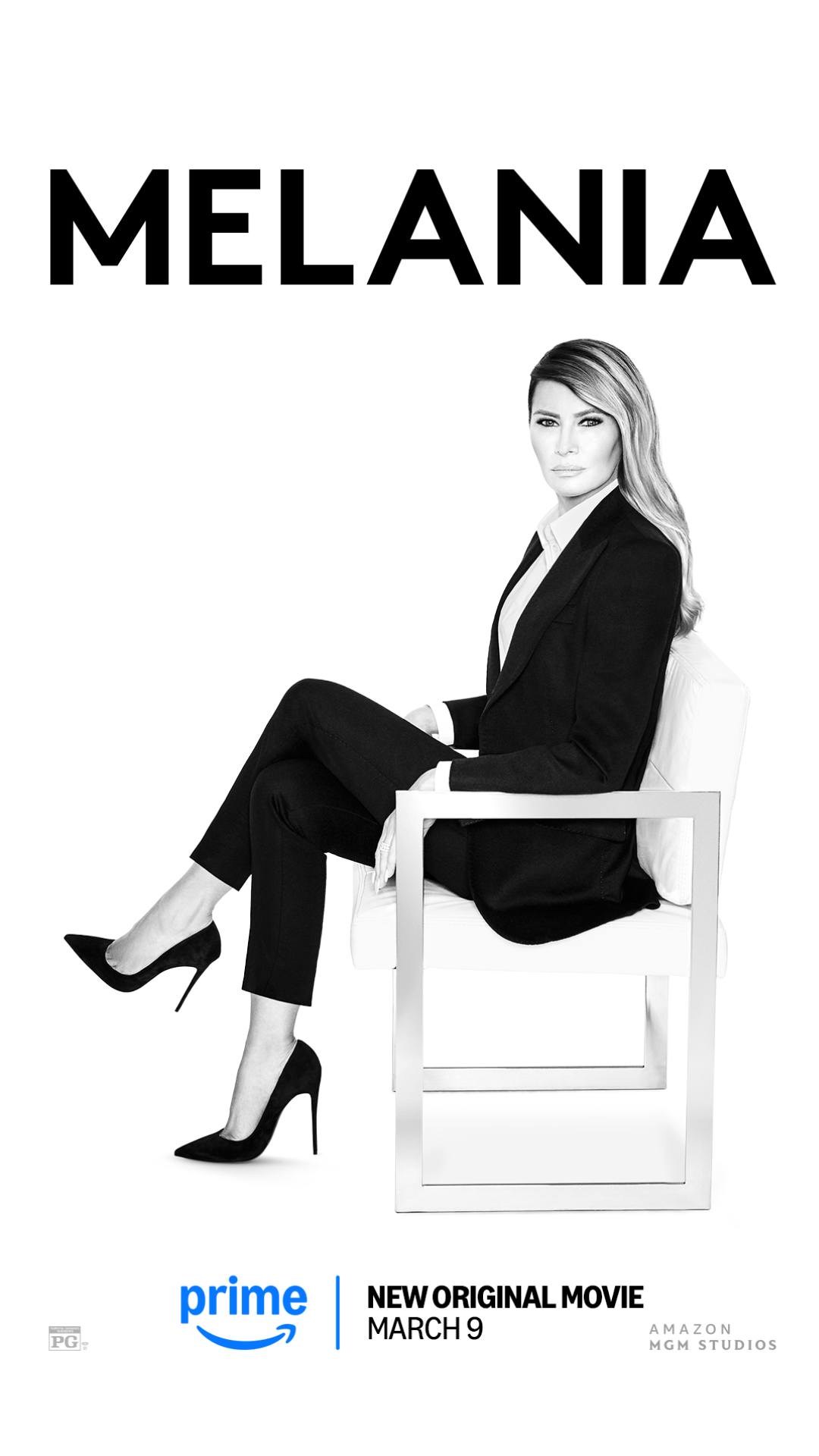 MELANIA, the film. An unprecedented look inside the 20 days leading up to Inauguration Day. Coming soon to Prime Video, March 9
