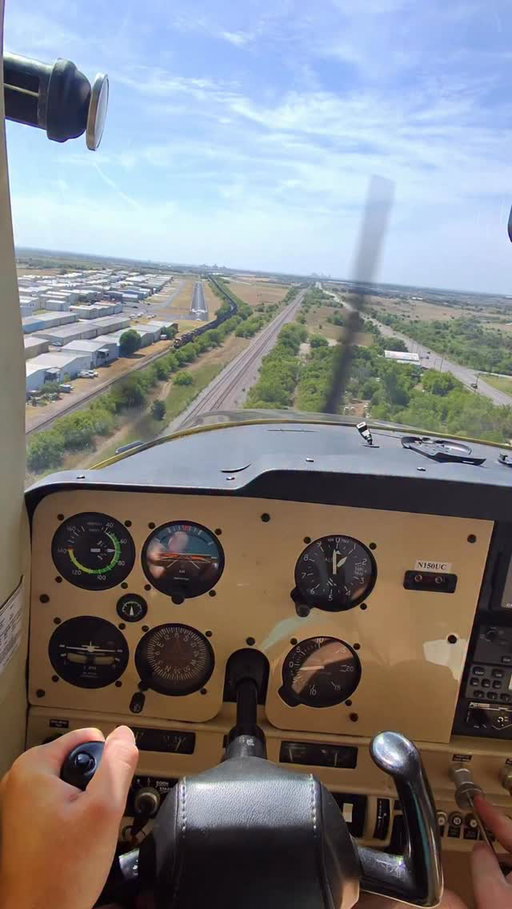 Dropping in over the coal train.