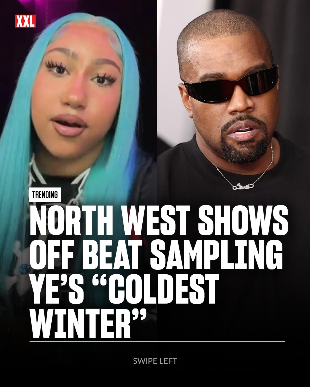North West previewed a beat sampling her dad Ye’s “Coldest Winter” from 808s & Heartbreak while on Instagram Live. 🔊

How’s it sounding? ⬇️
