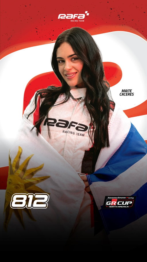 New season. New challenge. Same grit. 👊🏻

Maite Cáceres returns with RAFA Racing Team for the 2026 Toyota GR Cup Series, continuing her transition from formula racing into sports cars.

From Uruguay to the streets of Arlington... the journey continues. 🏁