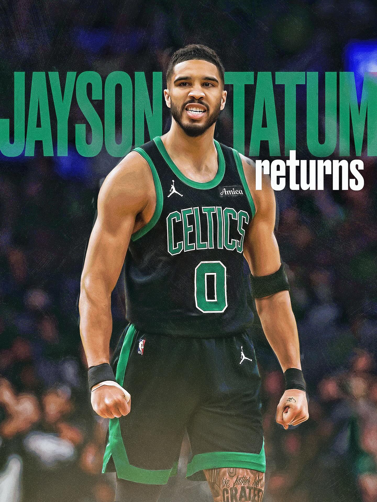 JAYSON TATUM IS BACK 🚨

The 6x NBA All-Star returns to the @celtics lineup tonight against Dallas at 7:00pm/et on ESPN!

Today is a good day for basketball.