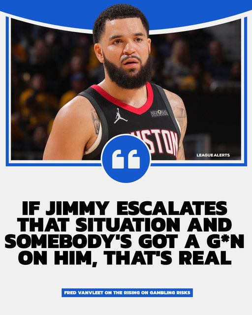 Fred VanVleet says the rise of sports gambling is creating real risks for NBA players.

Referencing the viral moment of a fan yelling at Jimmy Butler over a lost parlay, VanVleet warned that situations like that could escalate dangerously if someone reacts the wrong way.