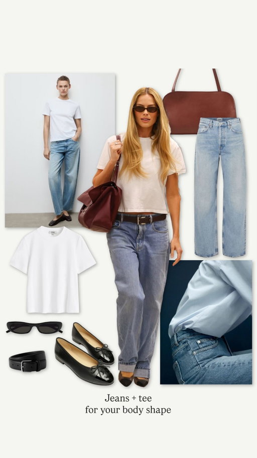 Best jeans for your body shape 👖

Recreating Margot Robbie’s white tee + jeans formula, but tailored to your proportions.

Not all denim cuts balance the body the same way.
The right rise, leg shape and fit make all the difference.

Comment “JEANS” ↓ and I’ll send the best jeans + white t shirt combination for your body shape.

Shop denim + white t shirts for:

🔺 Inverted Triangle
🍐 Pear Shape
🍎 Apple Shape
⏳ Hourglass
▭ Rectangle Shape

A clean white t-shirt and blue denim jeans are staples in any spring capsule wardrobe.

Find everything is linked on my LTK 

https://liketk.it/5XUSj