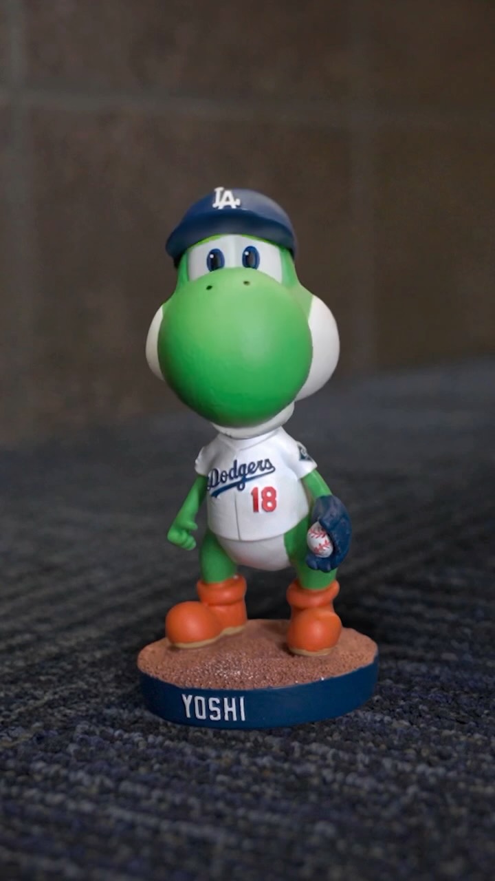 Yoshinobu, meet Yoshi. 🥹
 
Join us at Dodger Stadium on 3/31 for the collab we’ve all been waiting for! Get your Yoshi Bobblehead presented by The Super Mario Galaxy Movie. Tickets are available now at Dodgers.com/tickets.