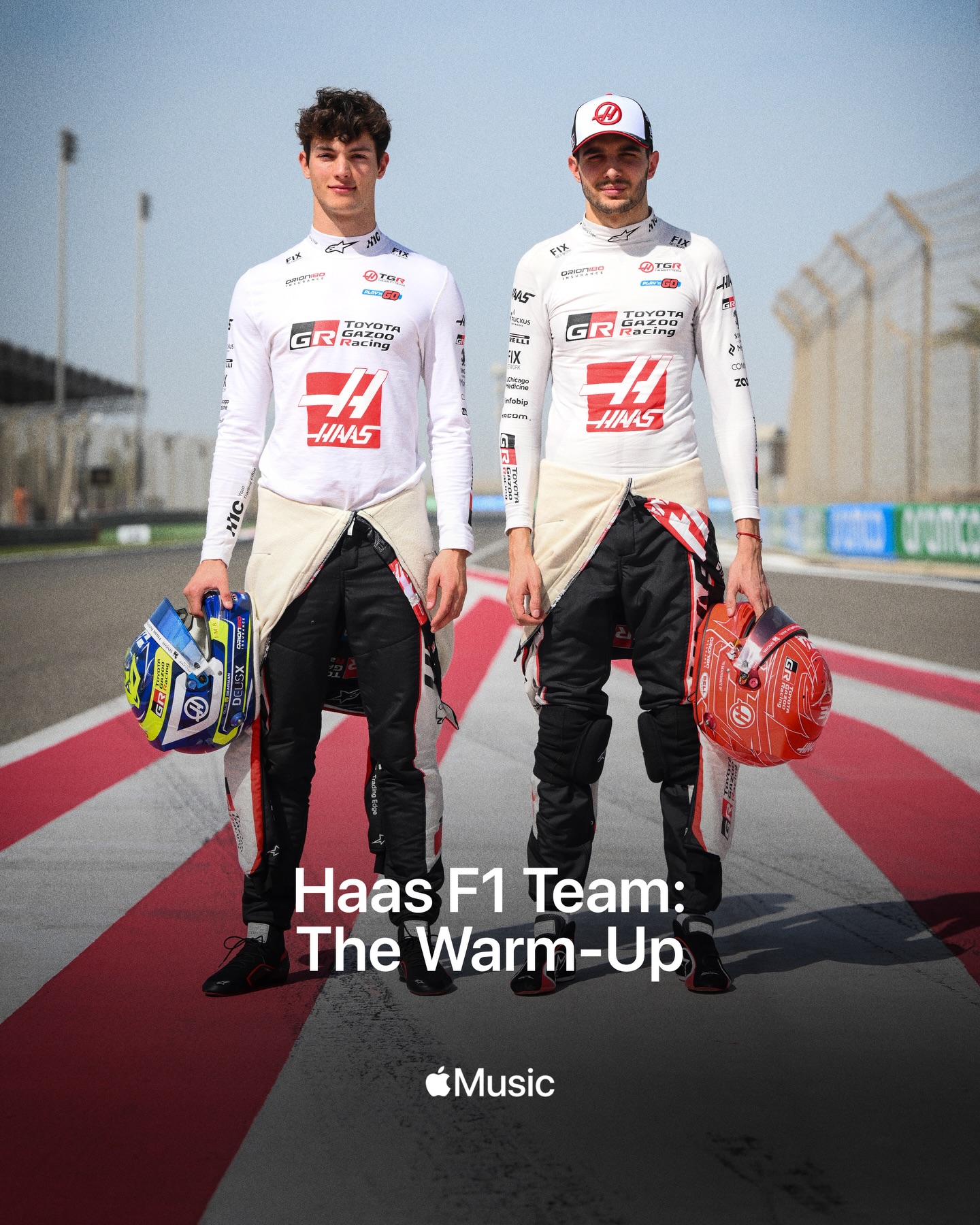 Get in the zone with our driver playlists on @AppleMusic 💪 @olliebearman and @estebanocon are bringing the energy ahead of the 2026 season opener in Melbourne 🎧

Watch every @F1 race on @AppleTV in the U.S. starting March 7.

#HaasF1 #F1