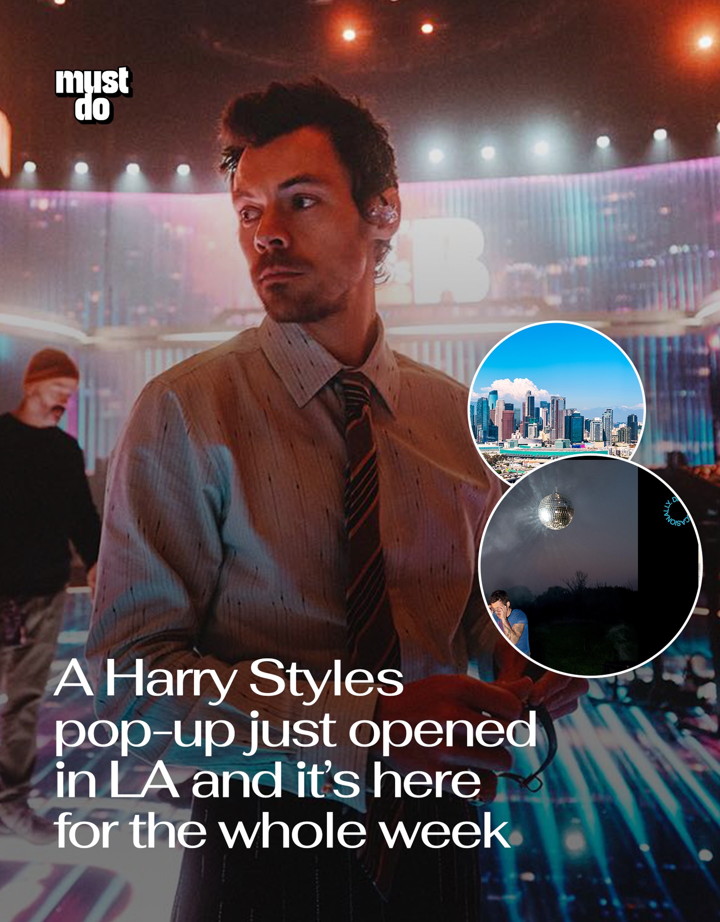 Harry is here (figuratively, not literally).

A massive Harry Styles pop-up experience just opened in Los Angeles to celebrate the release of his new album Kiss All the Time. Disco, Occasionally.

The immersive space is packed with themed rooms, photo ops, and exclusive merch, including disco mirror rooms, a “kiss clock” installation, a greenhouse filled with plants, and multiple life-size photo sets.

Naturally, fans had started lining up hours before the midnight opening to be among the first inside.

Fans started lining up hours before the midnight opening to be among the first inside.

📍 8483 Melrose Ave

The pop-up runs March 6 through March 12, with different hours each day.

By the way, we have a weekly newsletter with what’s worth knowing about and doing in Los Angeles. One newsletter. Once a week. Link in bio.

Media via Harry Styles/Instagram/Shutterstock

#mustdolosangeles #harrystyles #losangeles