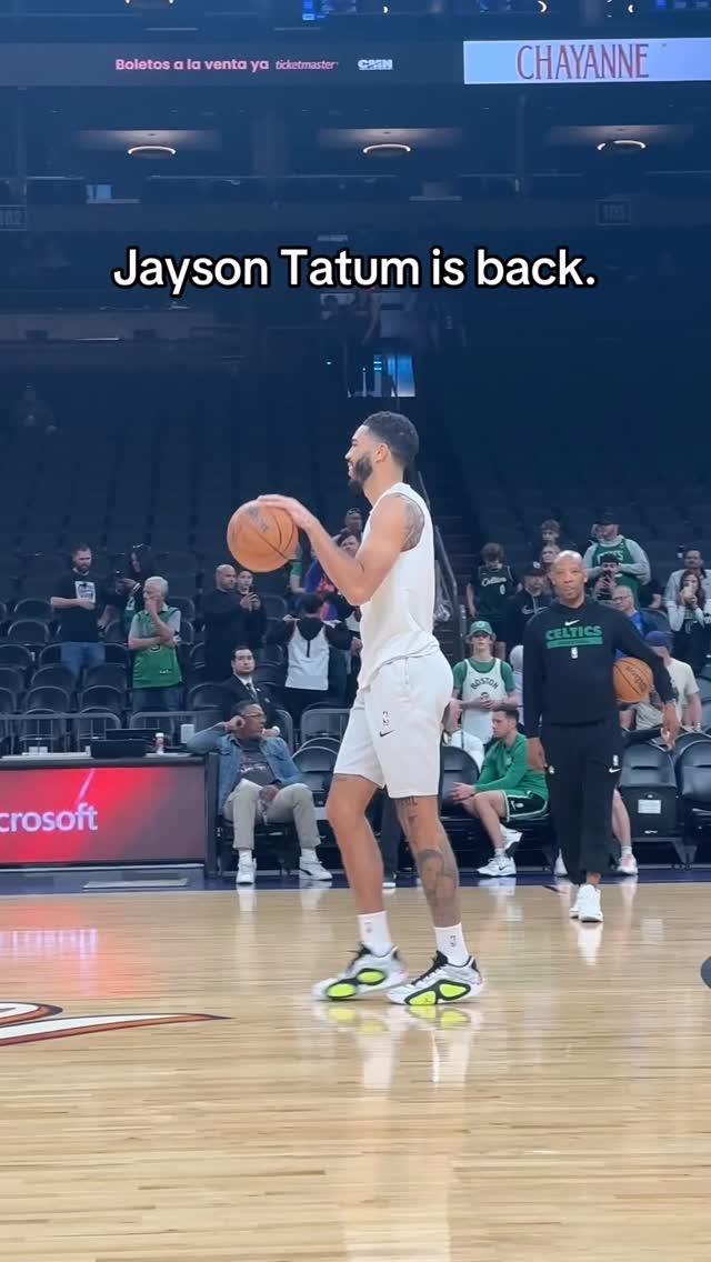 Jayson Tatum makes his return to the Celtics tonight! 

#fyp #nba #celtics #boston #jaysontatum
