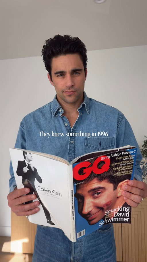 Thumbing through another old GQ from spring of 1996. 
.
.
.
#90s #90sfashion #gq #vintagefashion #90saesthetic