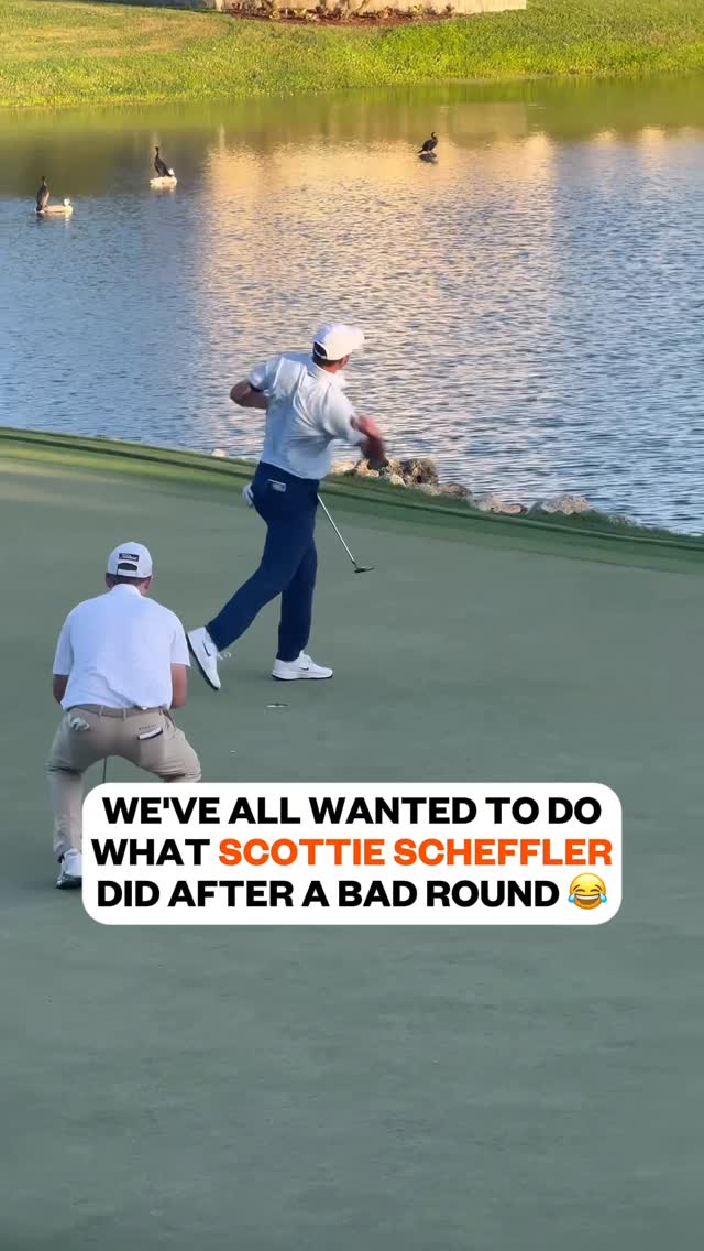 Scottie Scheffler’s the only guy on the planet who would react like that to a 71 😂