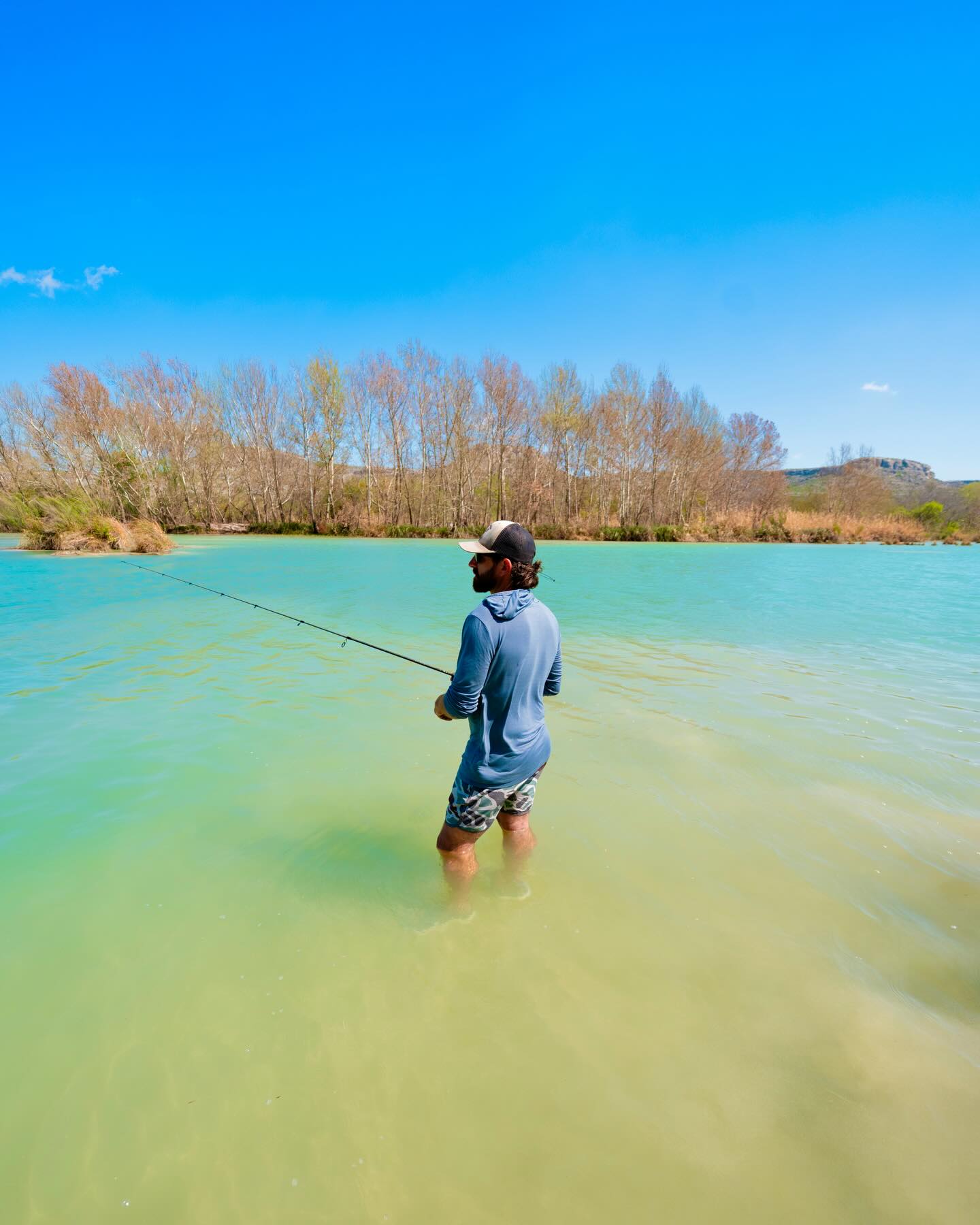 Best word I can think of to describe this place is truly “oasis” - can’t believe it took me 36 years as a native Texan to finally make it down south to the Devils River.  @dudeperfect_outdoors vid coming soon. Major shoutout to @jonbrollin for showing us the ropes out here. The “Devil’s” definitely threw some curveballs our way but when you’re with a crew like this it makes it easy to laugh it off
