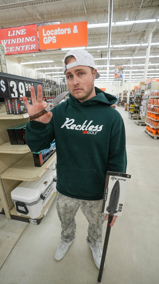 Taking @cjlotzer knife shopping after his wisdom teeth surgery
