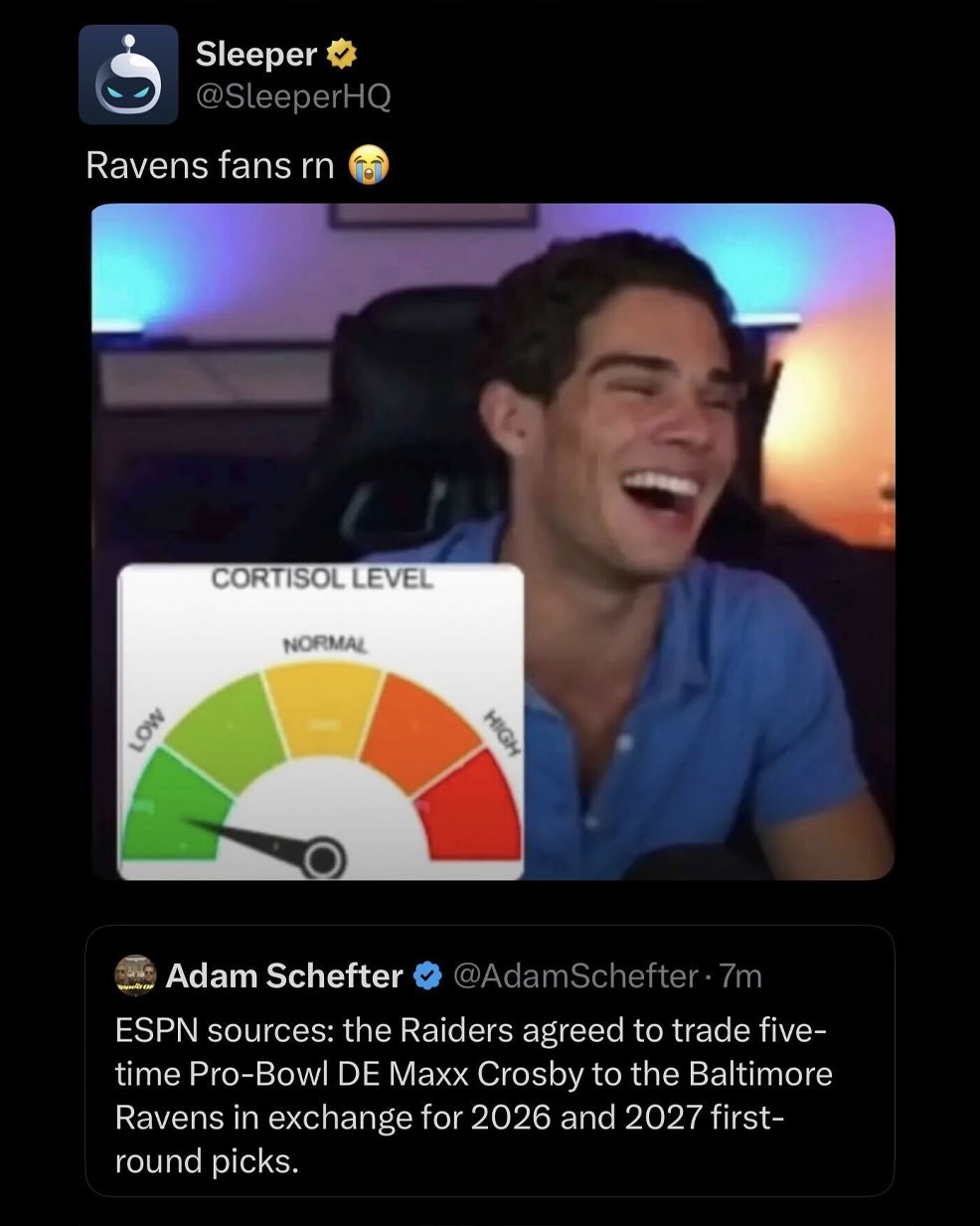 Maxx Crosby might GENUINELY save the Ravens 😭