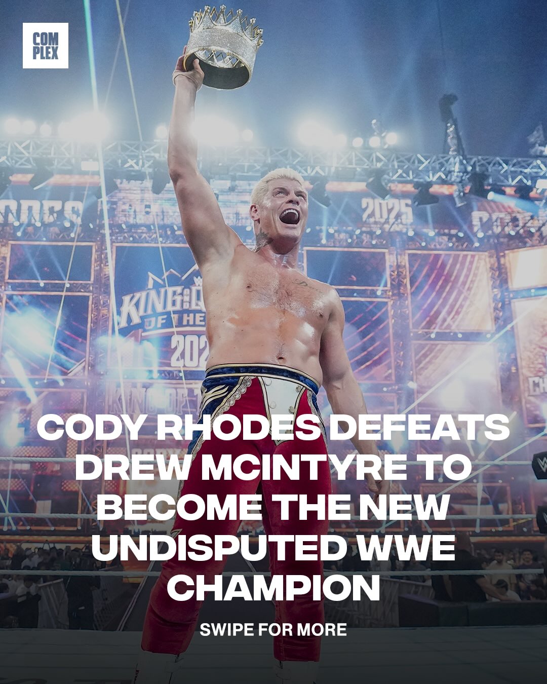 Cody Rhodes is the new Undisputed WWE Champion 🫡🔥

LINK IN BIO 🔗 to shop wwe collection available now